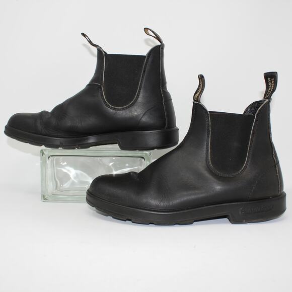 Blundstone 587 Classic Chelsea Boots Men 11.5 AU 10.5 Rustic Black Lined Leather main image 15